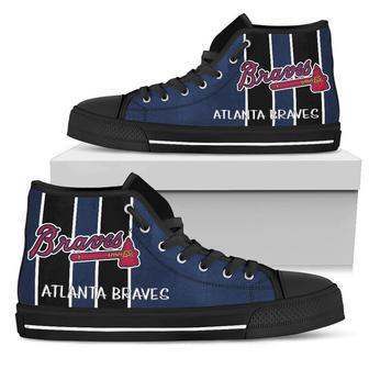 AtIanta Braves MLB Baseball 9 Custom Canvas High Top Shoes HTS0149 | Favorety CA