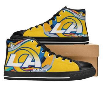 LA RAMS NFL Football 3 Custom Canvas High Top Shoes | Favorety AU