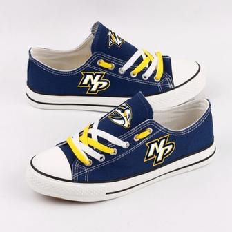 NashviIIe Predators NHL Hockey 4 Gift For Fans Low Top Custom Canvas Shoes | Favorety