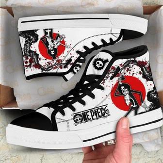 Brook High Top Shoes Japan Style For Fans One Piece Anime | Favorety