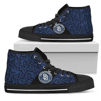 San Diego Padres MLB Baseball 4 Custom Canvas High Top Shoes HTS0080 | Favorety DE