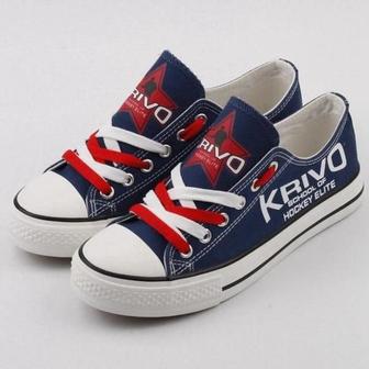 Krivo School of Hockey Elite NHL 1 Gift For Fans Low Top Custom Canvas Shoes | Favorety UK