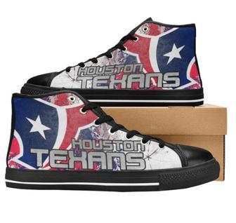 HT Texan NFL Football 3 Custom Canvas High Top Shoes | Favorety CA