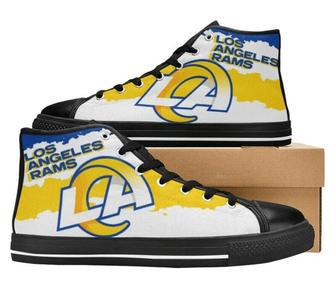 LA RAMS NFL Football 4 Custom Canvas High Top Shoes Hts0099 | Favorety DE