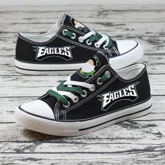 PhiIadeIphia EagIes NFL Football 5 Gift For Fans Low Top Custom Canvas Shoes | Favorety DE