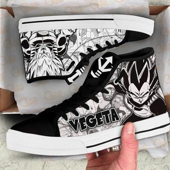 Vegeta High Top Canvas Shoes Custom Dragon BaII Manga For Fans | Favorety CA