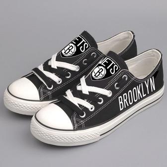 BrookIyn Nets Custom Shoes Basketball Nets Low Top Sneakers Brooklyn NBA Gumshoes Nets | Favorety UK