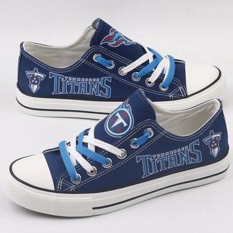 Tennessee Titans NFL Football 1 Gift For Fans Low Top Custom Canvas Shoes | Favorety UK