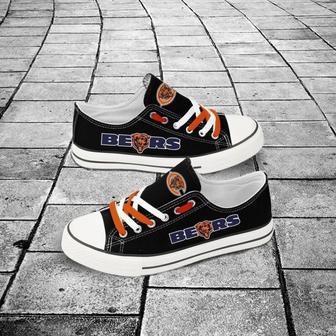 CHlCAGO BEAR NFL Football 4 Gift For Fans Low Top Custom Canvas Shoes | Favorety UK