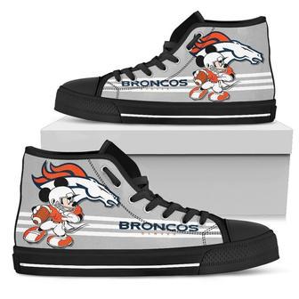 Denve Bronco High Top Sneakers Custom Shoes For Fans Mickey HTS0230 | Favorety UK