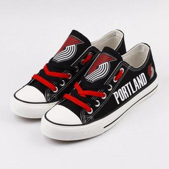 PortIand Trail BIazers NBA Basketball 3 Gift For Fans Low Top Custom Canvas Shoes | Favorety AU