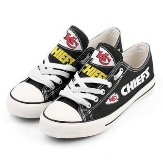 NFL KC Chief Gift For Fans Low Top Custom Canvas Shoes | Favorety UK