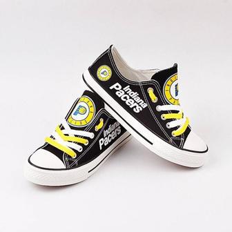 lndiana Pacers Custom Shoes Basketball Pacers Low Top Sneakers Indiana NBA Gumshoes Pacers | Favorety CA