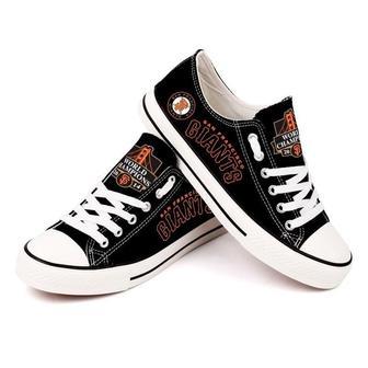 San Francisco Giants MLB Baseball 3 Gift For Fans Low Top Custom Canvas Shoes | Favorety AU