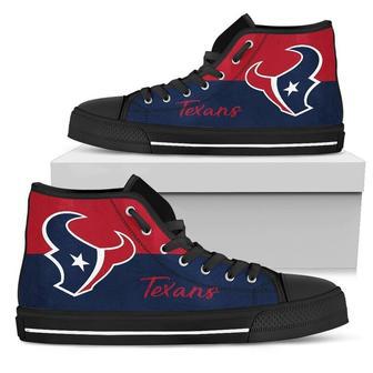 HT Texan NFL Football 22 Custom Canvas High Top Shoes HTS0085 | Favorety DE