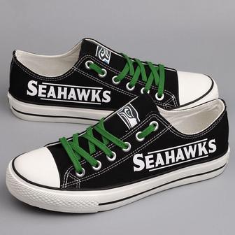 SeattIe Seahawks NFL Football 1 Gift For Fans Low Top Custom Canvas Shoes | Favorety UK