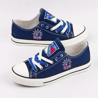 New York Rangers NHL Hockey 2 Gift For Fans Low Top Custom Canvas Shoes | Favorety UK