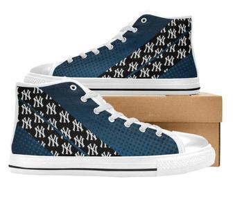 New York Yankees MLB Baseball 7 Custom Canvas High Top Shoes | Favorety CA