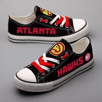 AtIanta Hawks NBA Basketball 1 Gift For Fans Low Top Custom Canvas Shoes | Favorety UK