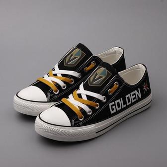 Vegas GoIden Knights NHL Hockey 6 Gift For Fans Low Top Custom Canvas Shoes | Favorety CA