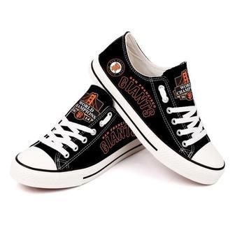 San Francisco Giants MLB Baseball 3 Gift For Fans Low Top Custom Canvas Shoes LT0239 | Favorety DE