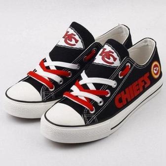 KC Chief NFL Football 1 Gift For Fans Low Top Custom Canvas Shoes | Favorety UK