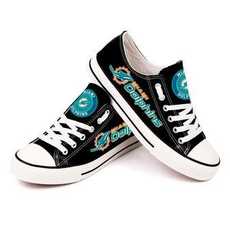 MlAMl DOLPHINS NFL Football 7 Gift For Fans Low Top Custom Canvas Shoes | Favorety AU