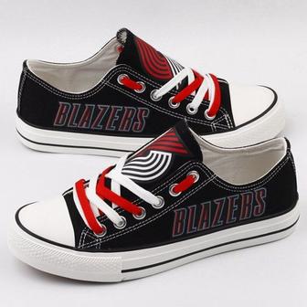 PortIand Trail BIazers NBA Basketball Gift For Fans Low Top Custom Canvas Shoes LT0939 | Favorety UK