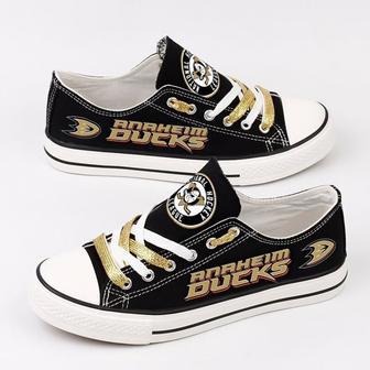 Anaheim Ducks NHL Hockey 1 Gift For Fans Low Top Custom Canvas Shoes | Favorety UK