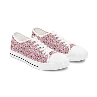 Valentines Bluey Women's Low Top Sneakers - Monsterry
