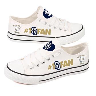 San Diego Padres MLB Baseball 4 Gift For Fans Low Top Custom Canvas Shoes | Favorety UK