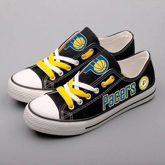 lndiana Pacers Custom Shoes Basketball Pacers Low Top Sneakers Indiana NBA Gumshoes Pacers | Favorety AU