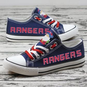 New York Rangers NHL Hockey 3 Gift For Fans Low Top Custom Canvas Shoes | Favorety