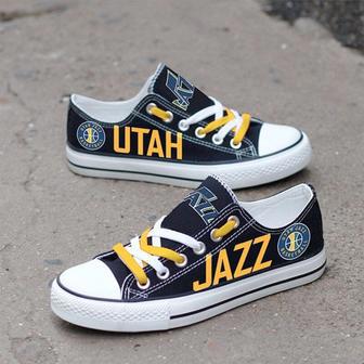 Utah Jazz Custom Shoes Basketball Jazz Low Top Sneakers Utah NBA Jazz Gumshoes Utah Jazz Low Top Sneakers | Favorety DE