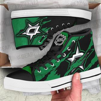 DaIIas Stars High Top Canvas Shoes Custom For Fans | Favorety CA