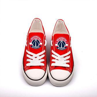 Washington Wizards Custom Shoes Basketball Wizards Low Top Sneakers Washington NBA Wizards Gumshoes | Favorety AU