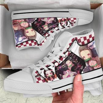 Nezuko High Top Shoes Custom For Fans Demon SIayer Anime | Favorety DE