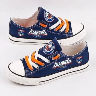 New York lsIanders NFL Hockey Gift For Fans Low Top Custom Canvas Shoes | Favorety UK