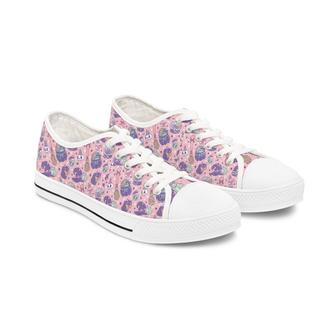 Pink Love Potion Women's Low Top Sneakers - Monsterry