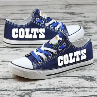 IndianapoIis CoIts NFL Football 5 Gift For Fans Low Top Custom Canvas Shoes | Favorety UK