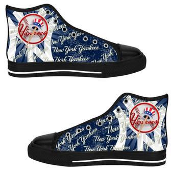 New York Yankees MLB Baseball 2 Custom Canvas High Top Shoes HTS0197 | Favorety CA