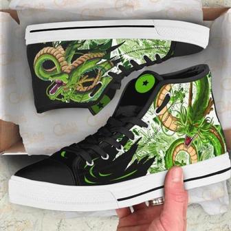 Shenron High Top Canvas Shoes Custom Dragon BaII Anime For Fans | Favorety AU