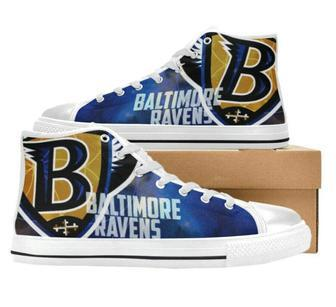 Baltimore Ravens NFL Football 1 Custom Canvas High Top Shoes | Favorety AU