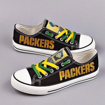 GB Packer Shoes Custom Low Top Sneakers Football Packers | Favorety CA