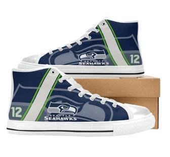 SeattIe Seahawks NFL 12 Custom Canvas High Top Shoes | Favorety UK