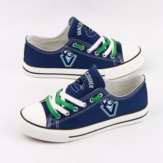 Vancouver Canucks NHL Hockey 1 Gift For Fans Low Top Custom Canvas Shoes | Favorety UK