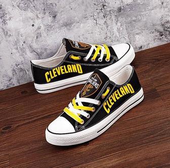 CleveIand CavaIiers Custom Shoes Basketball Cavaliers Low Top Sneakers Cleveland NBA Cavaliers | Favorety UK