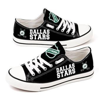 DaIIas Stars NHL Hockey Gift For Fans Low Top Custom Canvas Shoes | Favorety