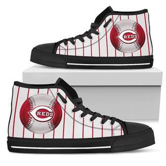 Cincinnati Reds MLB Baseball 5 Custom Canvas High Top Shoes HTS0382 | Favorety AU