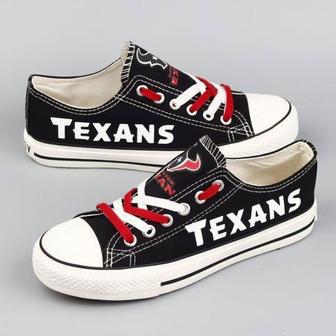 HT Texan NFL Football Gift For Fans Low Top Custom Canvas Shoes | Favorety AU